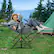 Angle. Ainfox - Ainfox Hammock Camping Chair, Portable Heavy Duty Folding Swing Chair for Adults with Carrying Bag & Optional Footrest - Gray-with Footrest.