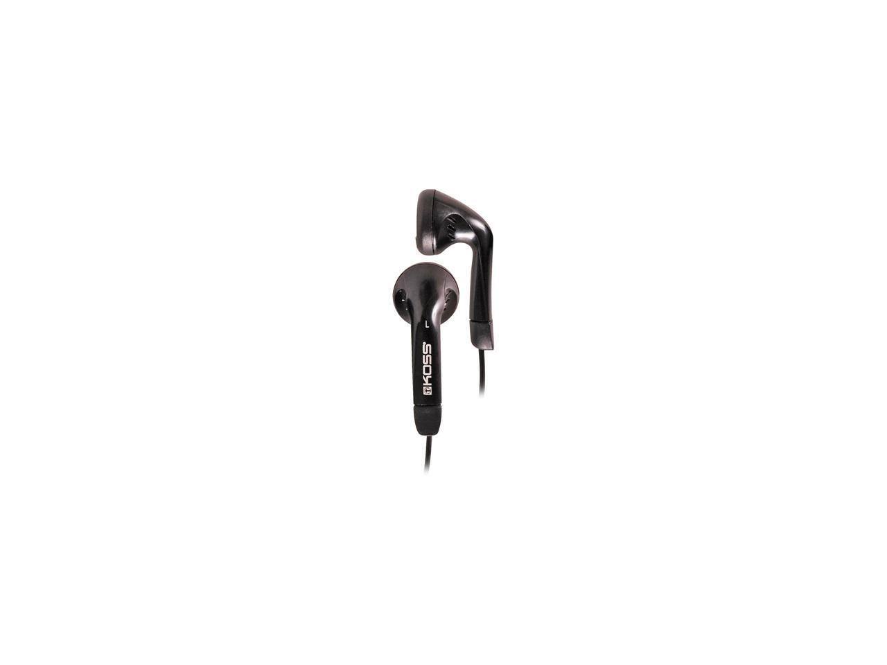 Alt View 1. Koss - KOSS Black KE5K (175481) 3.5mm Connector Earbud Earphone (Black) - Black.