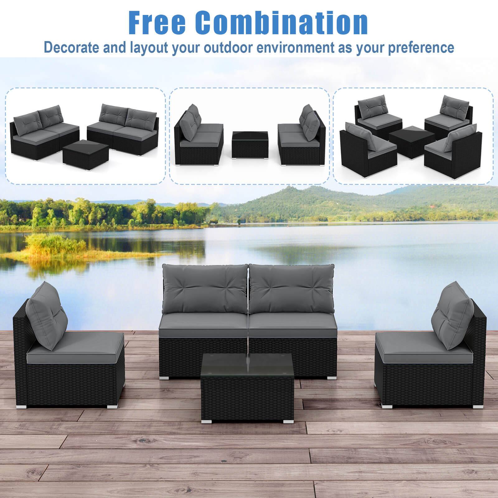 Free Combination
Decorate and layout your outdoor environment as your preference
