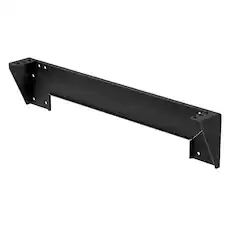 Front. RackSolutions - RackSolutions 1U Vertical Wall Mount - Black.