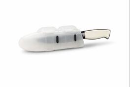 Blade Guard - 4" Knife Protector for Safe Storage, Travel & Drawer Edge Protection Dishwasher Safe - Clear