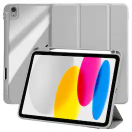 Vena - For Apple iPad A16 Case, iPad A16 10th/11th Generation Case, Trifold Stand, Slim Protective for iPad A16 10.9" - Gray