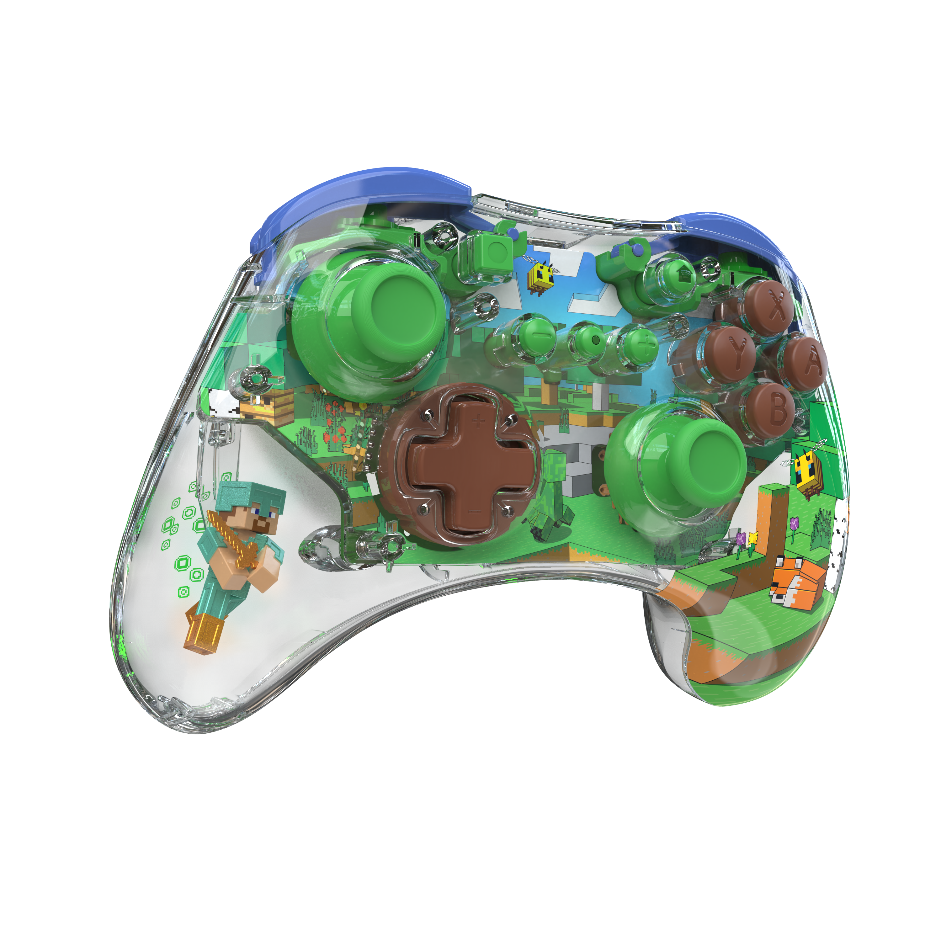 Left. Performance Designed Prod - REALMz™ Wireless Controller: Minecraft Forest Biome - Nintendo Switch™ - Multicolor.