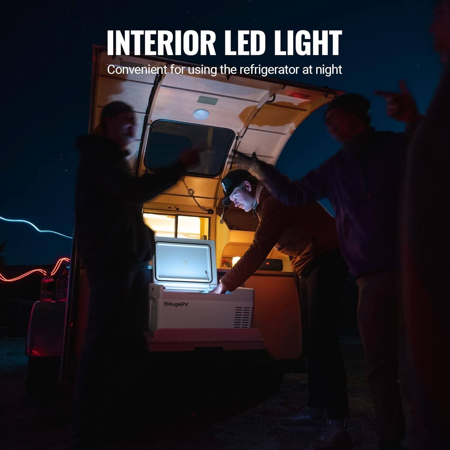 INTERIOR LED LIGHT  
Convenient for using the refrigerator at night