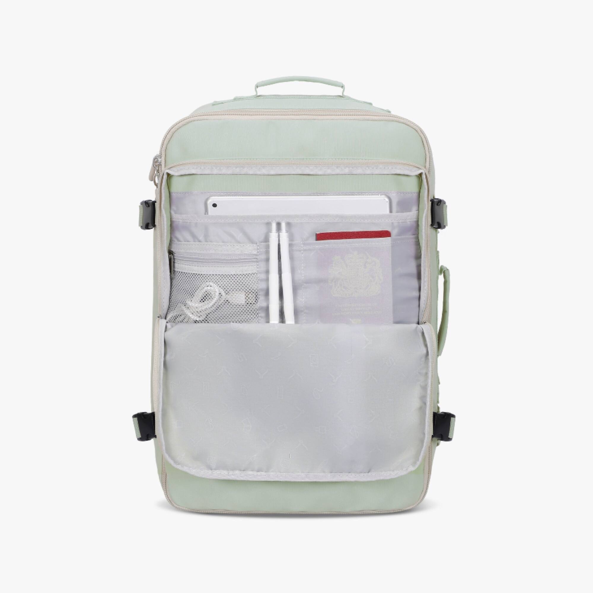 Alt View 1. Hynes Eagle - Carry-On Travel Backpack (38L) - Pastel Green.