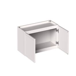 Boyel Living - 30-in W x 12-in H x 12-in D Slim Shaker RTA Kitchen Wall Cabinet with Soft-Close - Snow White