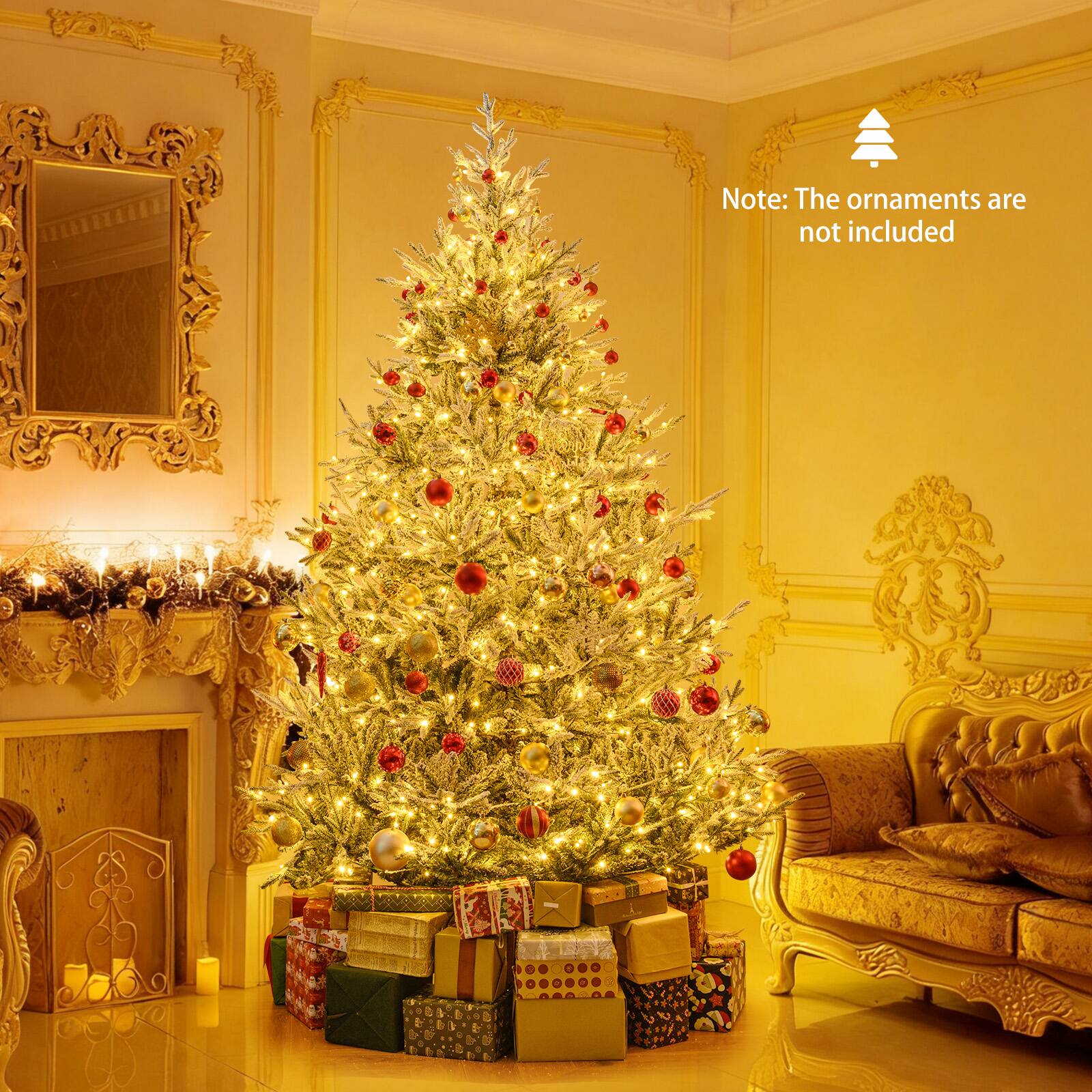 Note: The ornaments are not included