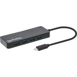 Manhattan - USB-C Dock/Hub, Ports (x7): USB-A (x7), 5 Gbps (USB 3.2 Gen1 aka USB 3.0), External Power Supply Not Needed, Universal