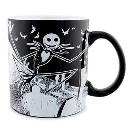 Silver Buffalo - Disney The Nightmare Before Christmas Glow-In-The-Dark Ceramic Mug - Black