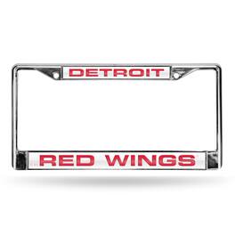 Rico Industries - Detroit Red Wings Chrome Metal License Plate Frame Holder - Multi