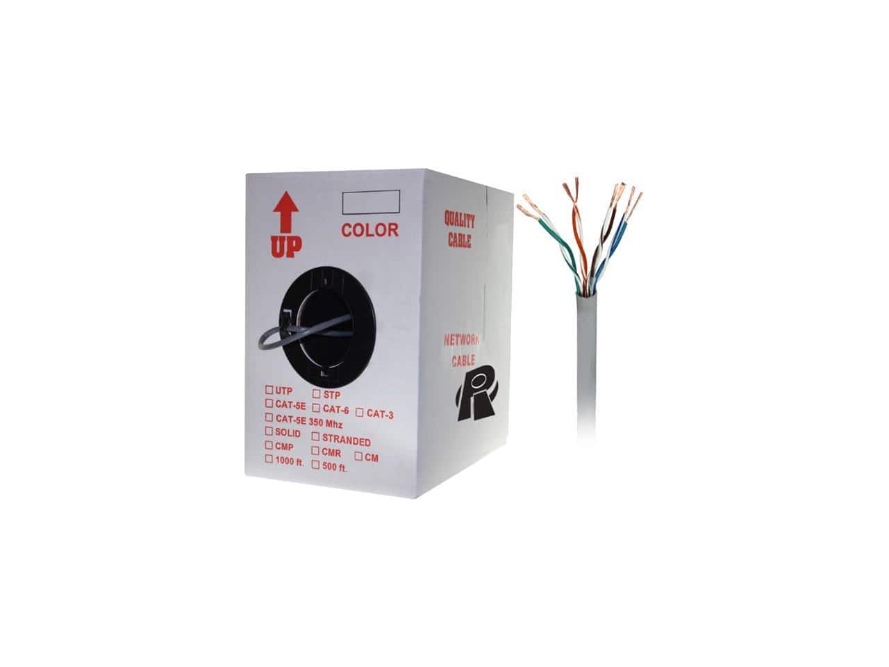Nippon Labs - 50CP-C6-ST-1K-GY 1000 ft. Bare Copper 24AWG Cat6 Bulk Cable, Stranded Wire - Gray price history on PriceWatchPro