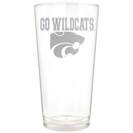 Great American Products - Kansas State Wildcats Etched 16oz. Rally Cry Pint Glass - Multicolor