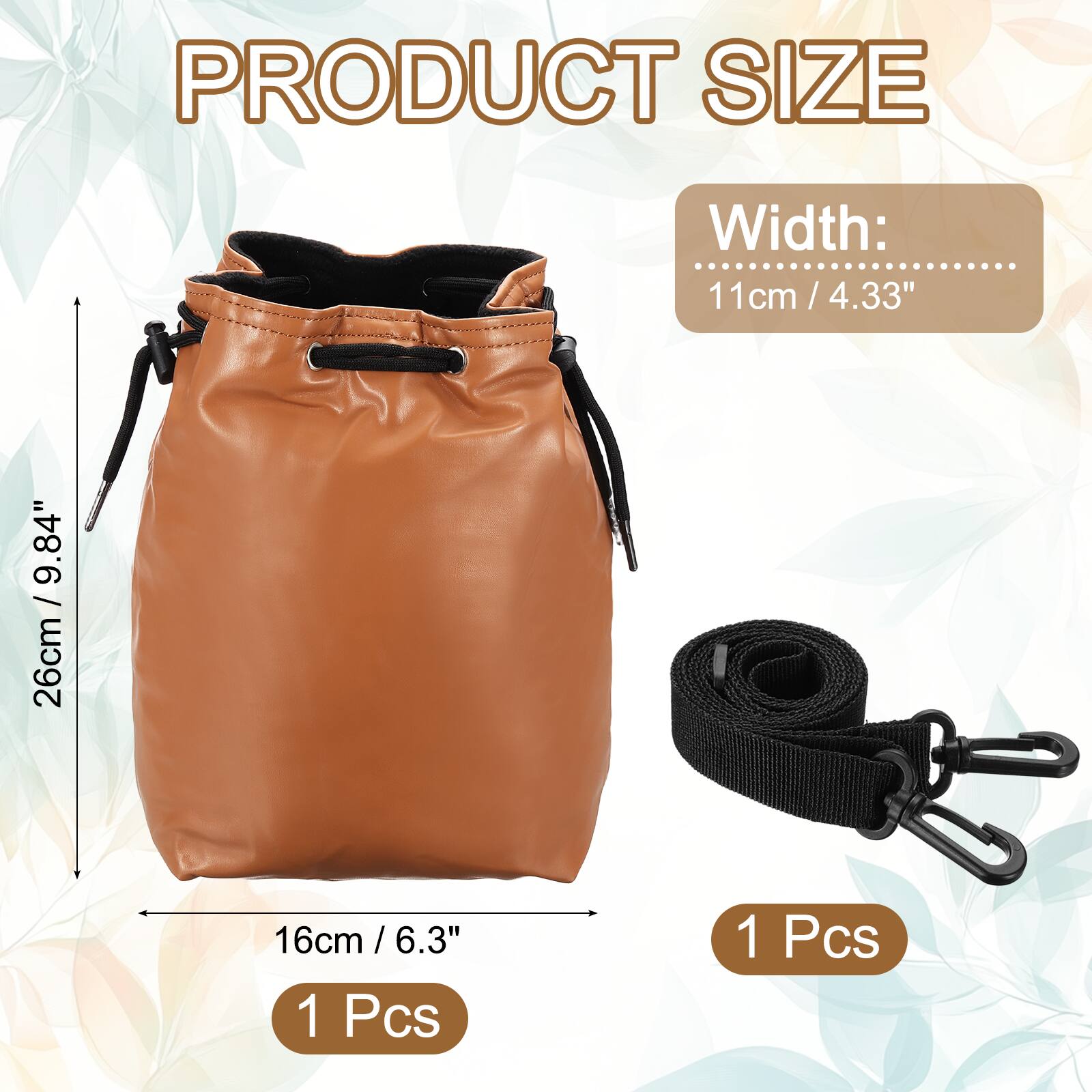 PRODUCT SIZE  
Width: 11cm / 4.33"  
Height: 26cm / 9.84"  
Depth: 16cm / 6.3"  
1 Pcs  
1 Pcs