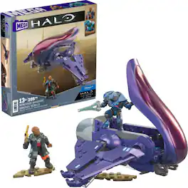 Mega Bloks - HALO Renegade Banshee Vehicle, 205 Piece Buiding Toy Set with 2 Micro Action Figures - COLLECTABLES - Multicolor