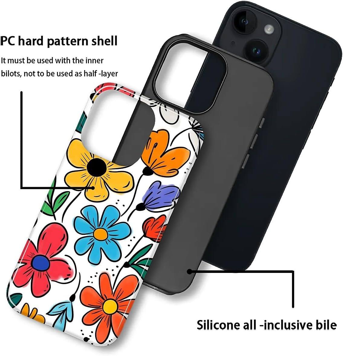 PC hard pattern shell  
It must be used with the inner bilots, not to be used as half-layer  

Silicone all-inclusive bile