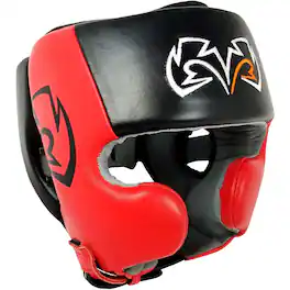 RIVAL - Boxing RHG20 Traditional Headgear - Medium - Black/Red