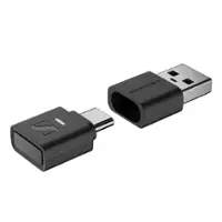 Sennheiser - BTD 700 Bluetooth USB Dongle - aptX Lossless, Auracast, Plug & Play Audio Transmitter for Headphones - Black - Front_Zoom