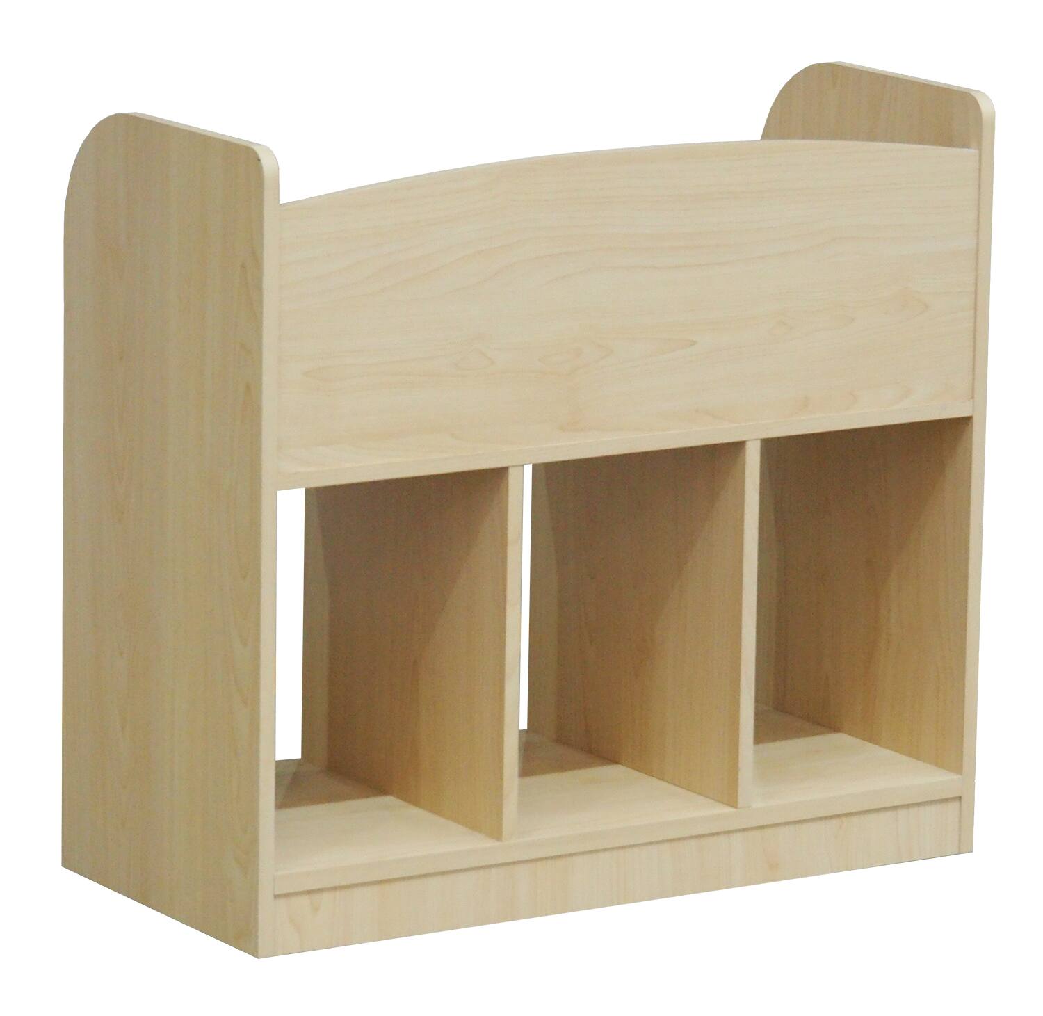 Alt View 1. Kings Brand Furniture - Kings Brand Furniture – Darby Magazine/Bookshelf with Toy Storage, Natural - Natural.