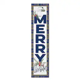 Jardine - Cal State Monterey Bay Otters 12'' x 48'' Outdoor Merry Christmas Leaner - White