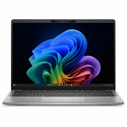 Angle. Dell - Latitude 7000 14" IPS LCD QHD+ Touch Screen Laptop - Qualcomm Snapdragon X Elite with 16GB Memory - 512GB SSD - Gray.