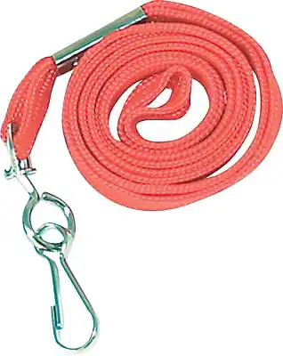 Front. Advantus - 36" Deluxe Neck Lanyard, Hook Style, 24/Box - Red.