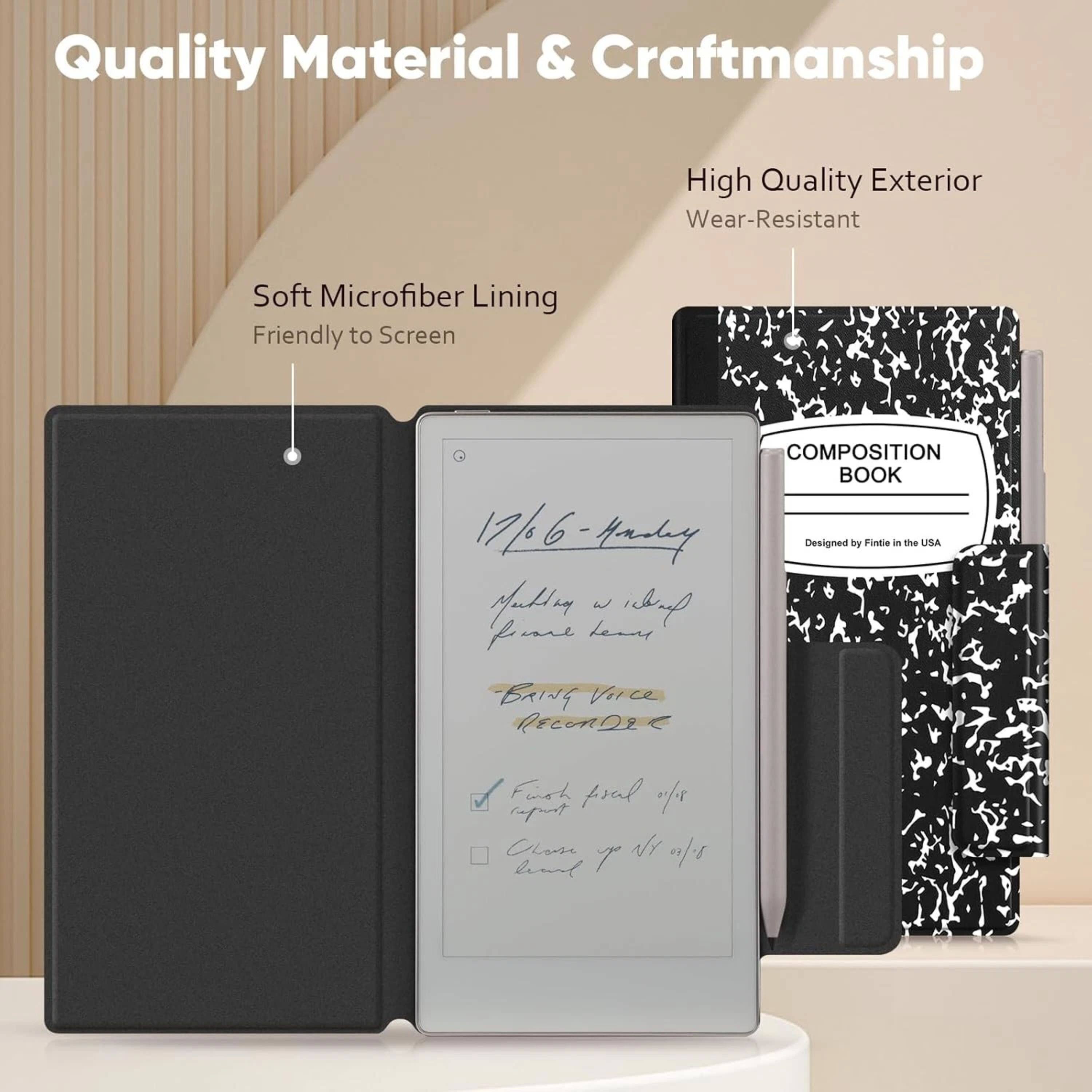 Quality Material & Craftsmanship

High Quality Exterior Wear-Resistant

Soft Microfiber Lining Friendly to Screen

COMPOSITION BOOK

Designed by Fistie in the USA
