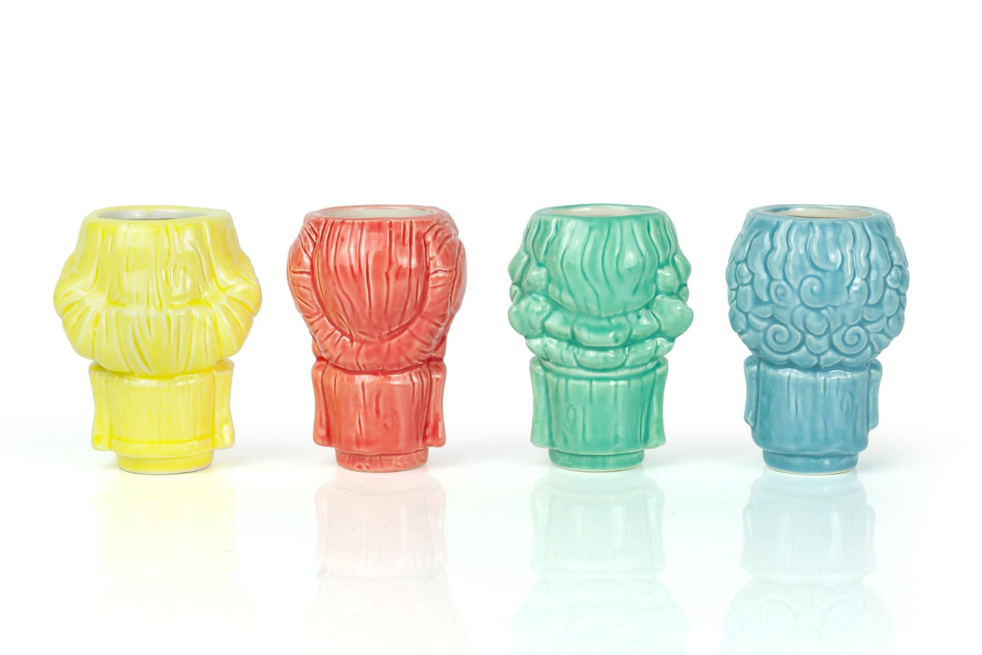Alt View 1. ThinkGeek - Geeki Tikis The Golden Girls Ceramic 2 Ounce Muglet Mini 3 Inch Glasses Set Of 4 Toynk Exclusive - Multi-Colored.