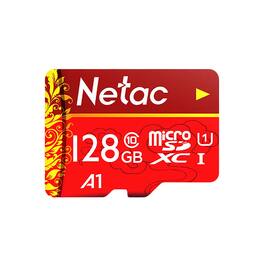 Netac - 128GB microSDXC Memory Card A1 U1 Class 10 for Dashcams, Security Cameras & Mobile Devices
