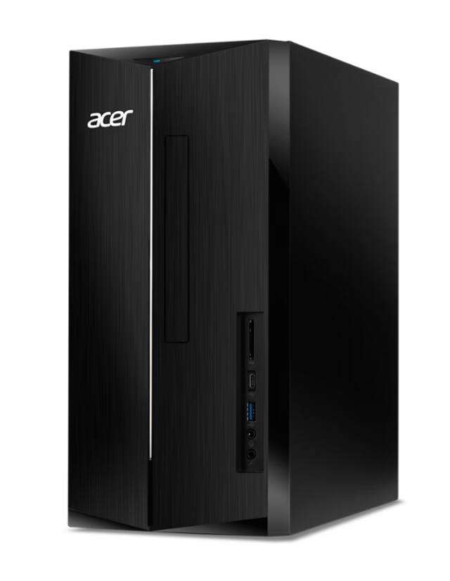 Alt View 3. Acer - Acer Aspire Desktop (i5-14400, 32GB, 1TB SSD, UHD, Win 11 Pro ) - Black.
