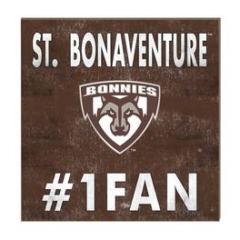 Jardine - St. Bonaventure Bonnies 10" x 10" #1 Fan Plaque - Brown
