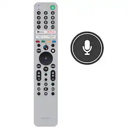 ZdalaMit - RMF-TX621U Replacement Voice Remote for Sony Smart TV KD-50X80J KD-32W800 KD-65X80J XRM-65A90J XR-55A9XJ XR-65A9 - Silver