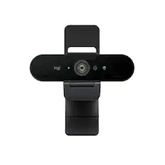 Front. Logitech - 4K Pro 4096 x 2160 Webcam with Noise-Canceling Mic - Black.