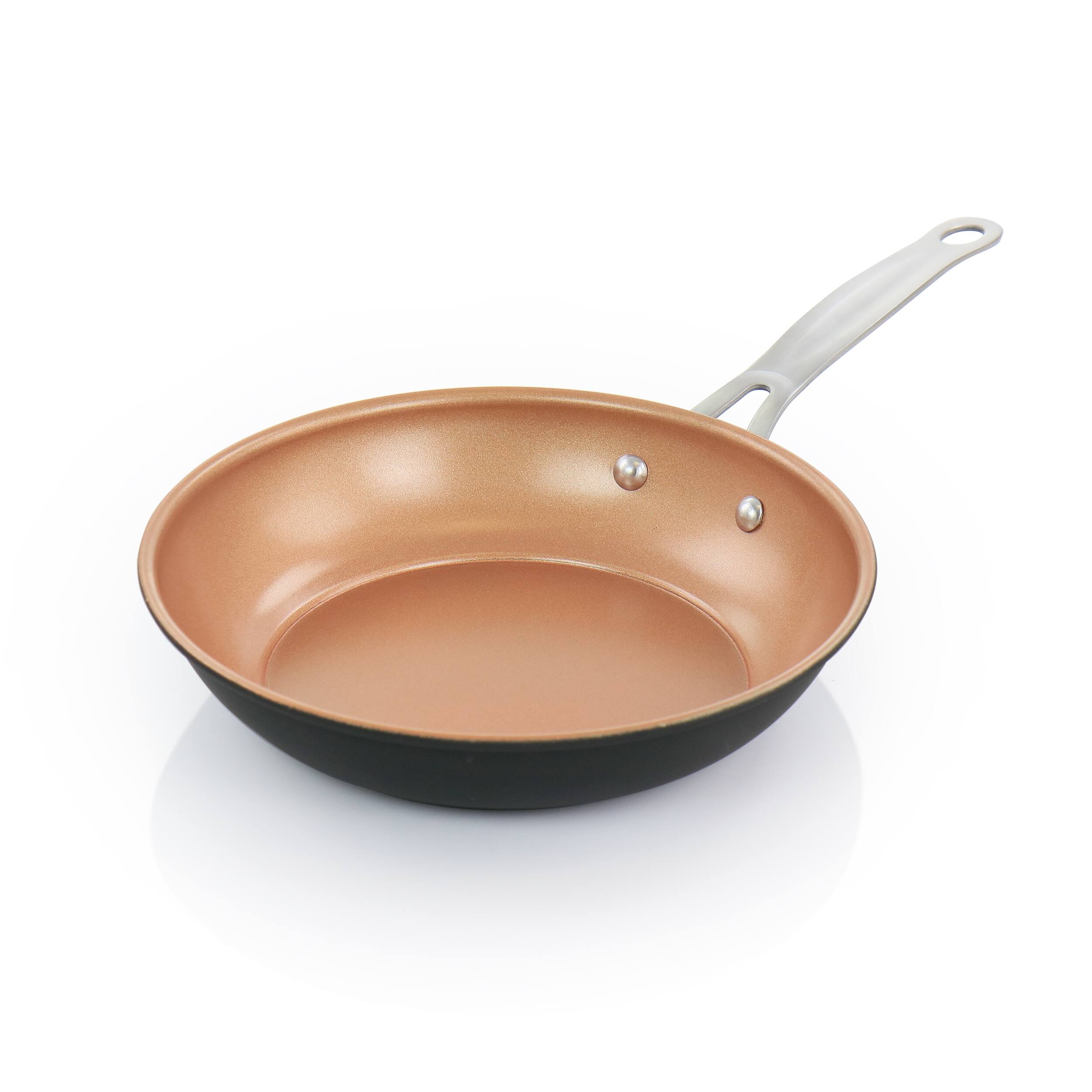 Alt View 2. Gibson - Gibson Home Chestnut 2 Piece Nonstick Carbon Steel Frying Pan Set in Copper - Copper.