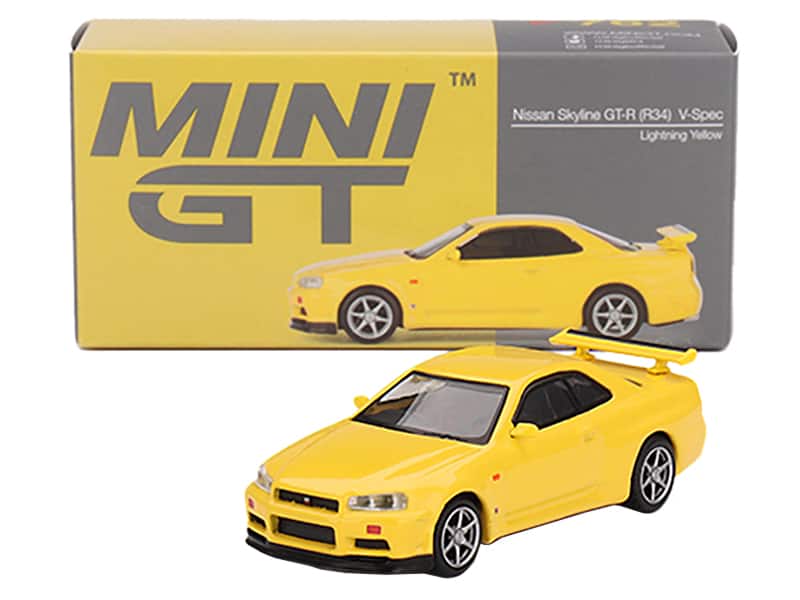 Mini GT Nissan Skyline GT R (R34) V Spec RHD (Right Hand Drive