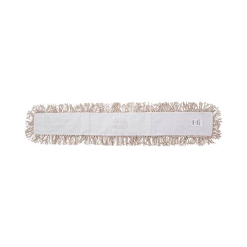 Front. Boardwalk - Boardwalk Industrial Dust Mop Head, Hygrade Cotton, 48w x 5d, White.