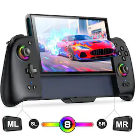 Kitcheniva - Switch Controllers For Nintendo Switch 2--7.9" - Black