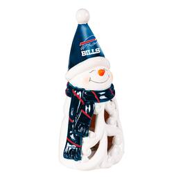 Evergreen Enterprises - Buffalo Bills LED 8" Snowman Lit Garden Statue - Blue