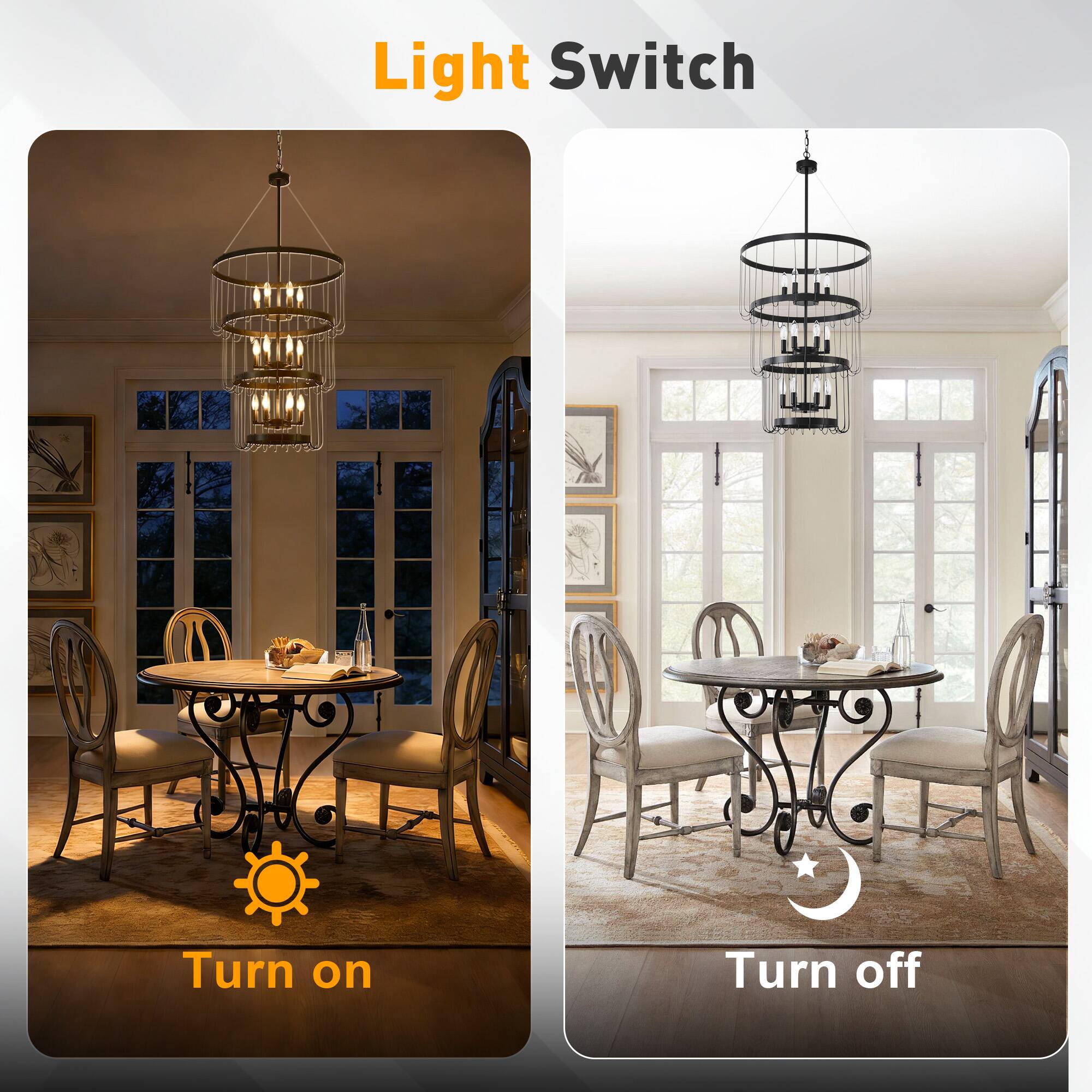 Light Switch  
Turn on  
Turn off