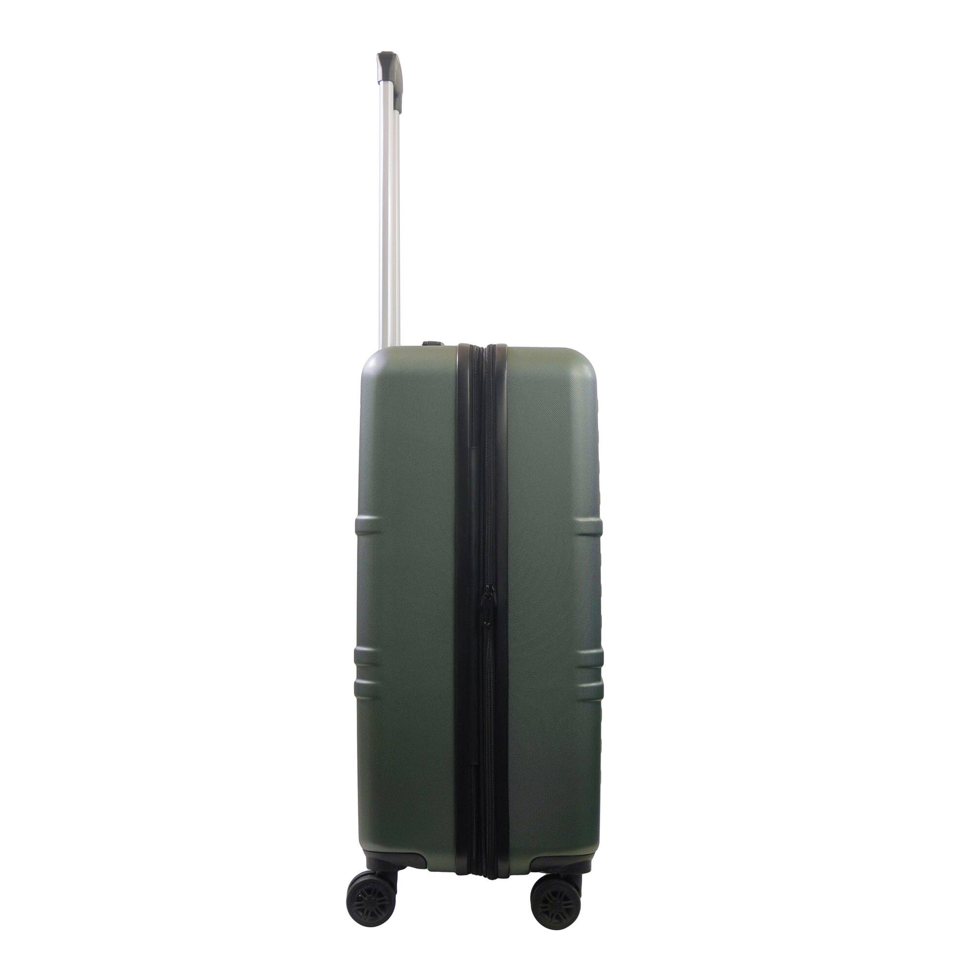 Left. American Dreamliner - 26.5" Hardside Luggage with Expansion - GREEN.