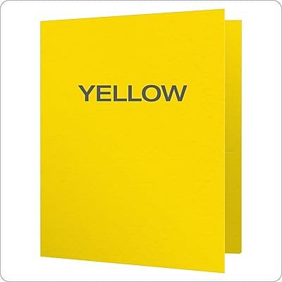 Alt View 3. Oxford - Oxford 2-Pocket Fastener Folders, Yellow, 25/Box (OXF 57709) - Yellow.
