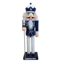 Evergreen Enterprises - Los Angeles Dodgers 12" Wooden Nutcracker Statue - Multicolor