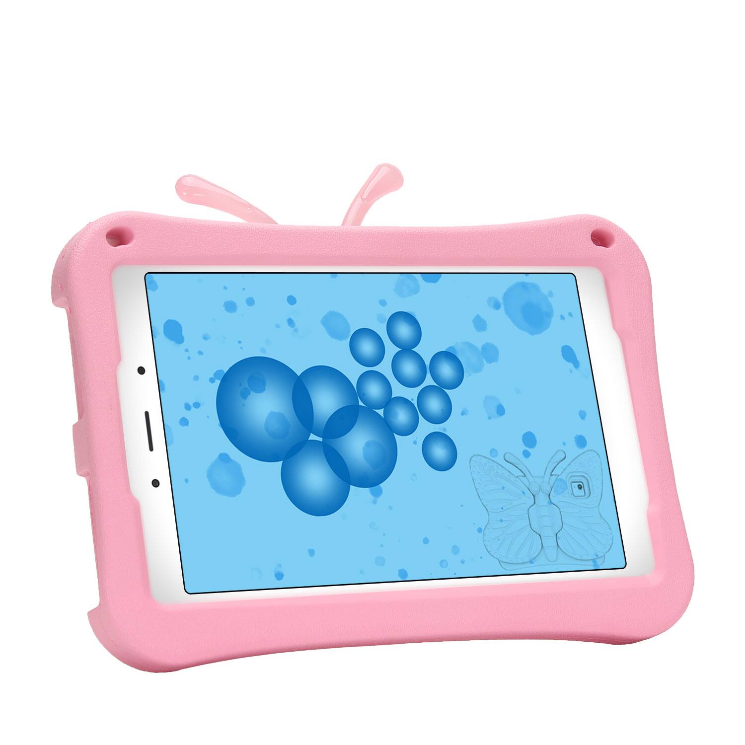 Alt View 1. Dteck - Kids Butterfly Case for Samsung Galaxy Tab A9 8.7" 2023 & Tab A7 Lite 8.7" 2021,3D Cartoon EVA Shockproof Stand Cover - Pink.