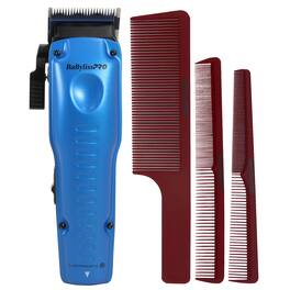 Babyliss - Pro LIMITED EDITION LO-PROFX Cordless Clipper FX829BL and Comb Set - Blue