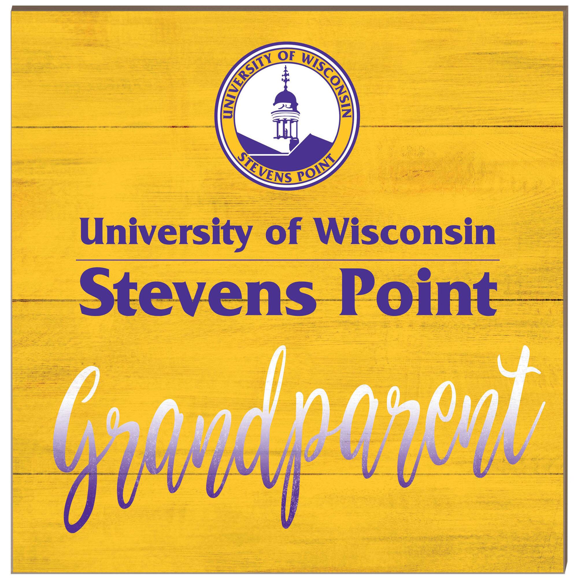 Wisconsin-Stevens Point Pointers 10'' x 10'' Grandparent Plaque