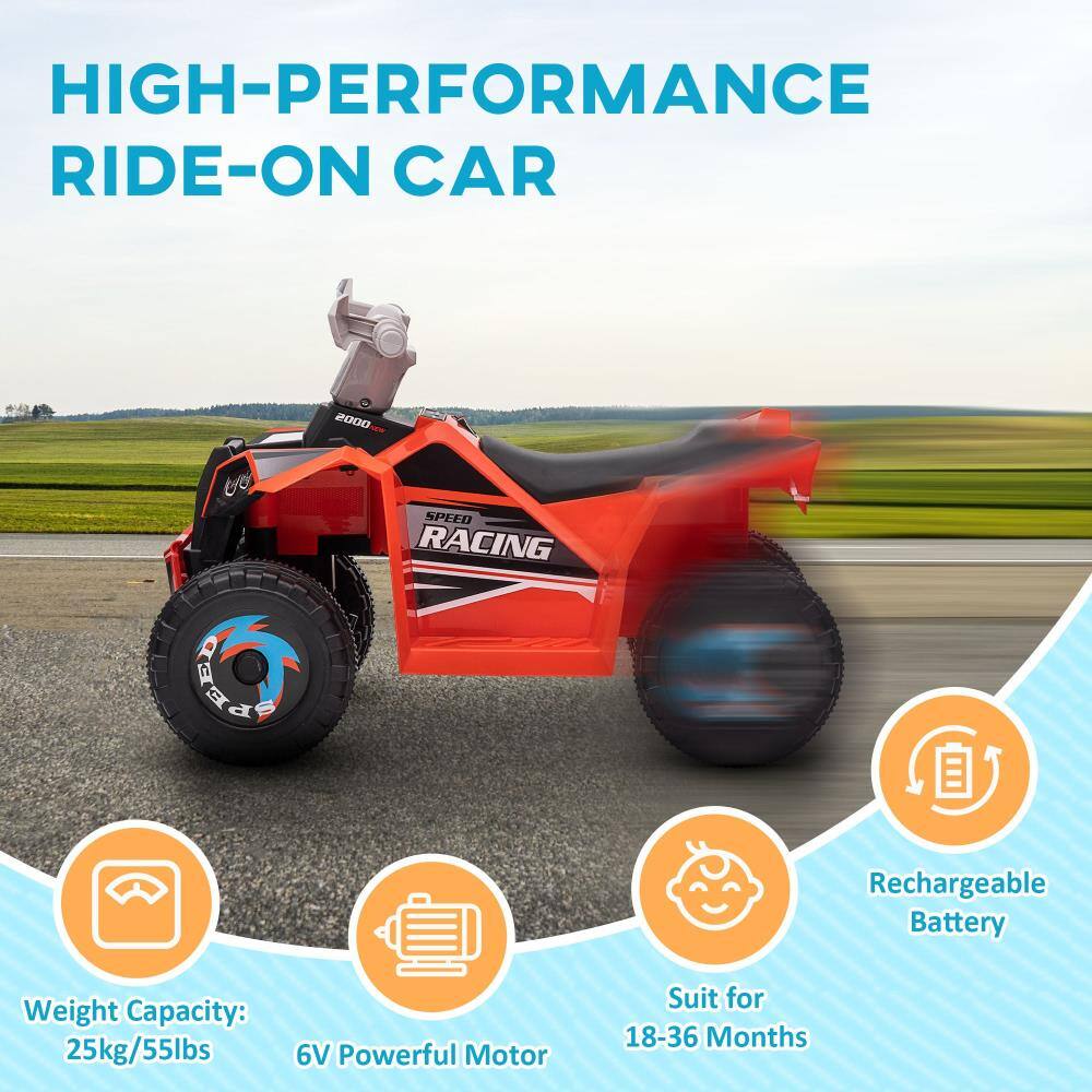 HIGH-PERFORMANCE RIDE-ON CAR

- Weight Capacity: 25kg/55lbs
- 6V Powerful Motor
- Rechargeable Battery
- Suit for 18-36 Months