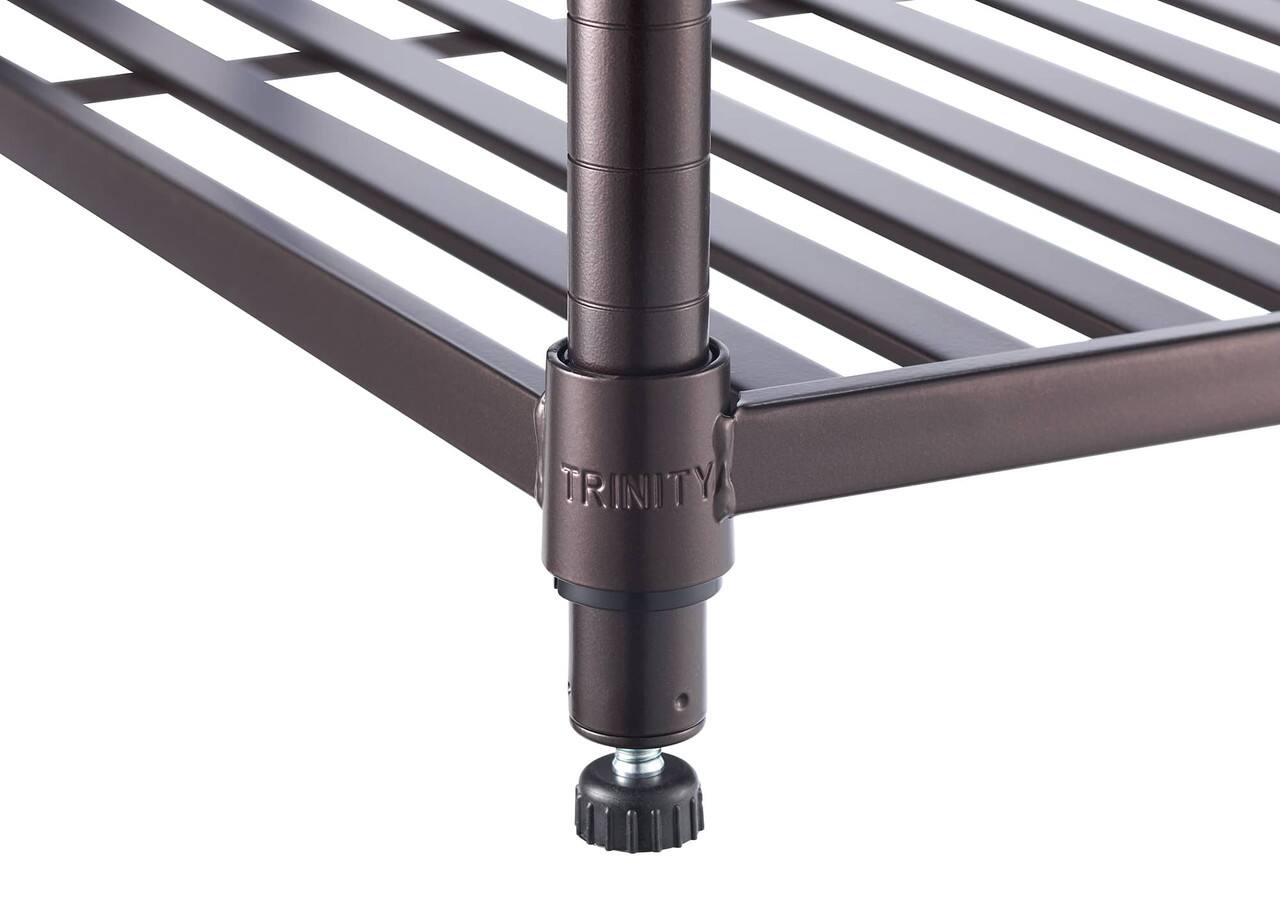 Alt View 16. TRINITY - 5-Tier 36x14x72 Slat Shelving Dark Bronze - Dark Bronze.