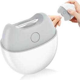 Cluzine - Electric Nail Clipper with 2 Speeds, LED Light & Storage, for Kids & Adults