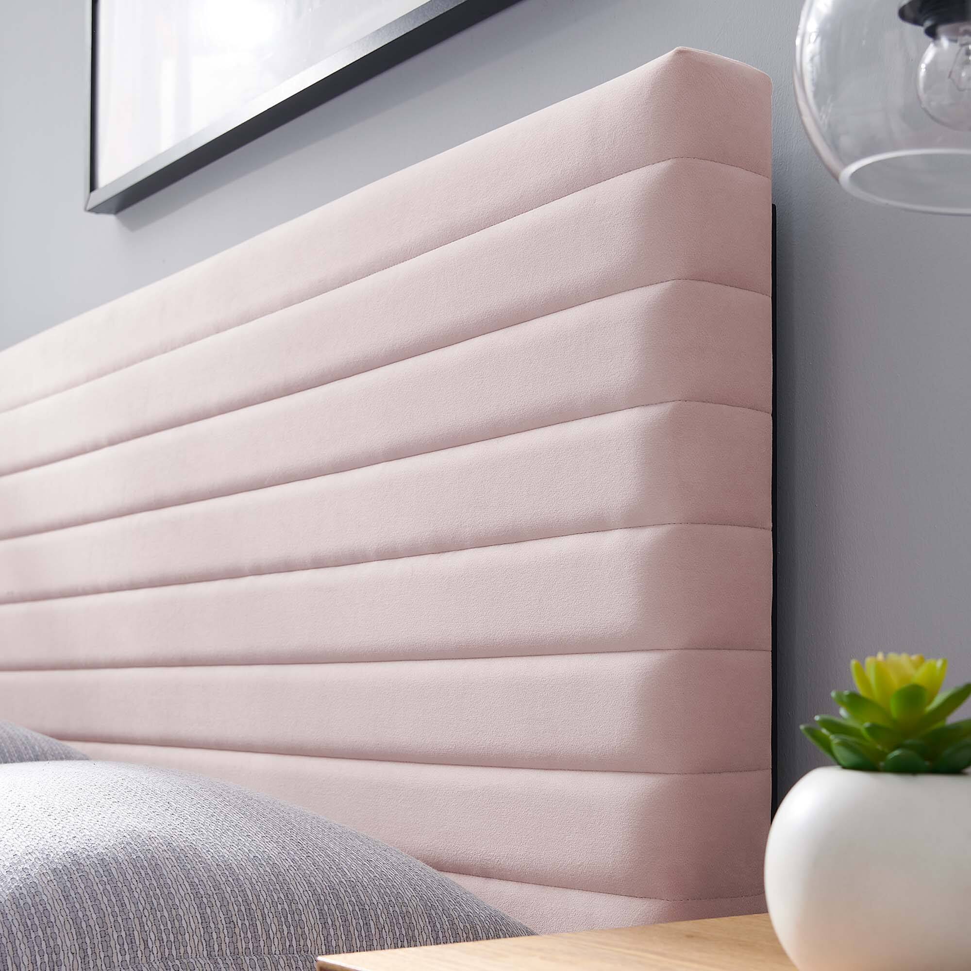 Alt View 3. Modway - Tranquil Channel Tufted King/California King Headboard  by Modway - Pink.