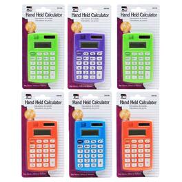 Charles Leonard - Primary Calculator Single 8 Digit Display, Pack of 6