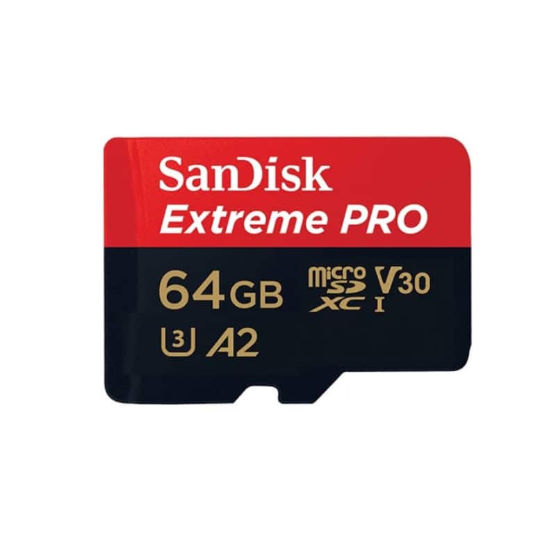 SanDisk - 64GB microSD Card – Fast Performance for Cameras, Drones & Gaming Consoles